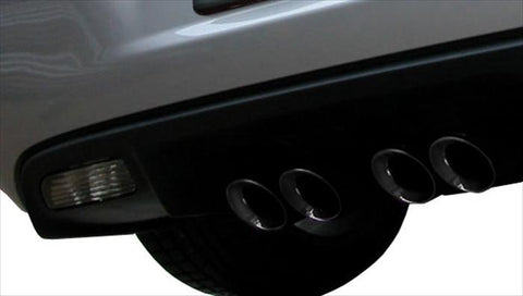 Corsa 2009-2013 Chevrolet Corvette C6 6.2L V8 LS3 Manual Black Sport 3in Cat-Back - 14108CBBLK