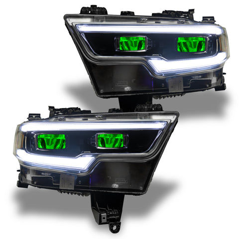 Oracle 19-21 RAM 1500 RGB Headlight Demon Eye Kit - LED Projector - w/o Controller - 1456-334