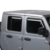 Putco 20-21 Jeep Gladiator JT/JL Element Chrome Window Visors (Set of 4) - 480221