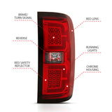 ANZO 2014-2018 Chevy Silverado 1500 LED Taillights Red/Clear - 311292