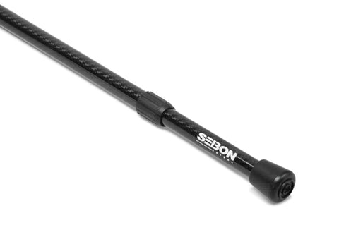 Seibon Universal Carbon Fiber Hood/Trunk Prop w/ Seibon Logo - HOODPROP-S