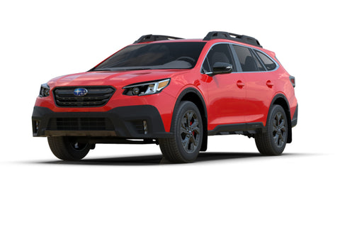 Rally Armor 20-25 Subaru Outback Black UR Mud Flap w/White Logo - MF66-UR-BLK/WH