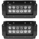 Westin HDX Flush Mount B-FORCE LED Light Kit (Set of 2) w/wiring harness - Black - 57-0025
