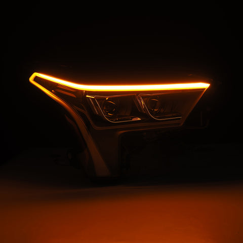 AlphaRex 22-23 Toyota Tundra LUXX-Series Headlights Black w/White DRL - Req 810029 OR 810030 - 880864