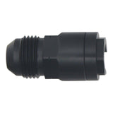 DeatschWerks 8AN Male Flare to 3/8in Female EFI Quick Connect Adapter - Anodized DW Titanium - 6-02-0104-B