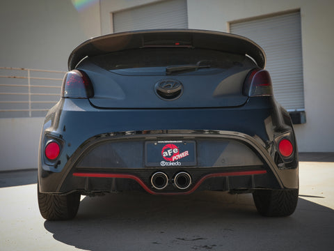 aFe Takeda 13-17 Hyundai Veloster L4-1.6L 2-1/2in 304 SS Axle-Back Exhaust w/ Polished Tips - 49-37019-P
