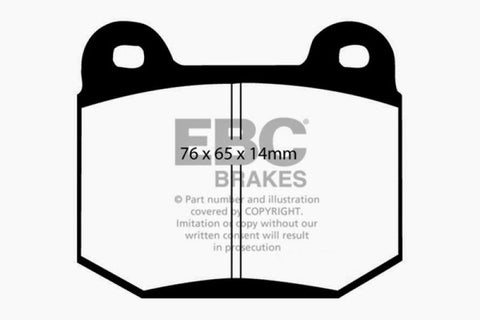 EBC 03-04 Infiniti G35 3.5 (Manual) (Brembo) Yellowstuff Rear Brake Pads - DP41537R