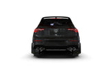 Rally Armor 22-25 VW MK8 Golf GTI/R Red UR Mud Flap w/White Logo - MF80-UR-RD/WH