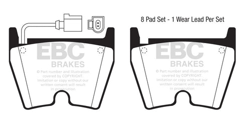 EBC 2018+ Audi TT RS Quattro 2.5L Turbo Bluestuff Front Brake Pads - DP51513/3NDX