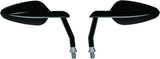 Burly Brand Radar Mirror Set - Black - B16-1502B