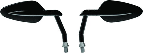Burly Brand Radar Mirror Set - Black - B16-1502B