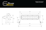 Diode Dynamics 6 In LED Light Bar Single Row Straight SS6 - White Wide Light Bar (Pair) - DD5022P