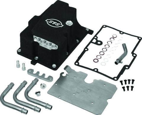S&S Cycle 2006 Dyna Models Oil Supply Line Installation Kit - Wrinkle Black - 310-0870