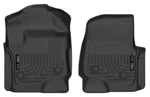 Husky Liners 2017 Ford F250 Crew Cab Vinyl X-Act Contour Black Floor Liners - 52731