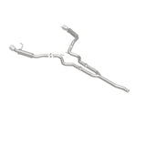 MagnaFlow Cat-Back 15-16 Ford Mustang 2.3L L4 Competition SS 3in Dual Split Rear 4.5in Black Tips - 19256