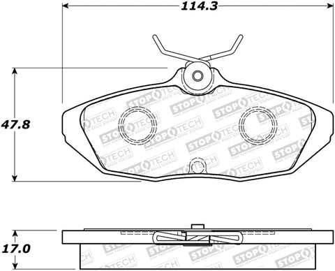 StopTech Street Brake Pads - Front - 308.05990