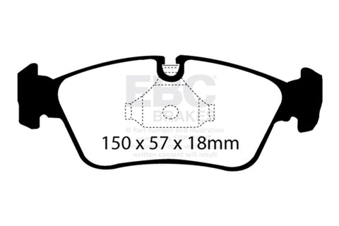 EBC 99-02 BMW Z3 Bluestuff Front Brake Pads - DP51211NDX