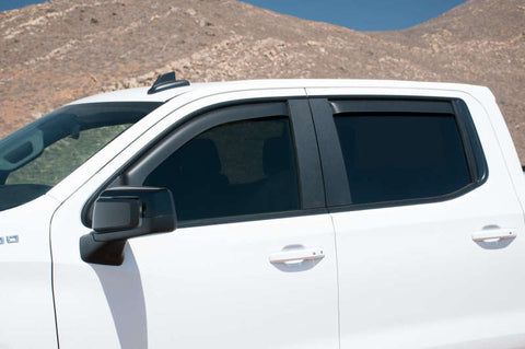 EGR 2019 Chevy 1500 Crew Cab In-Channel Window Visors - Matte - 571695