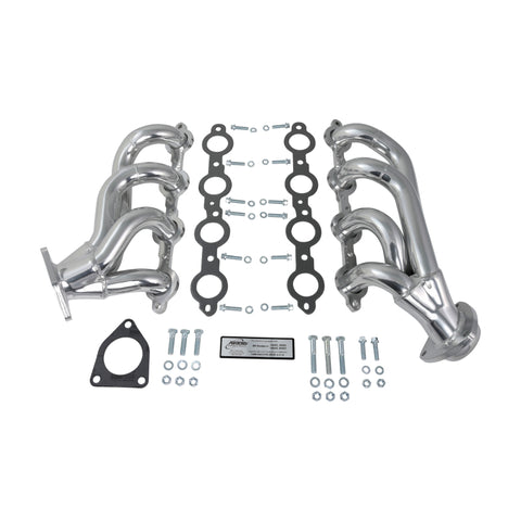 JBA 02-13 GM Truck 4.8L/5.3L LS Silver Ctd Cat4Ward Header - 1850S-2JS