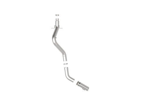 aFe Large Bore-HD 5 IN 409 SS DPF-Back Exhaust System w/Polished Tip 20-21 GM Truck V8-6.6L - 49-44125-P