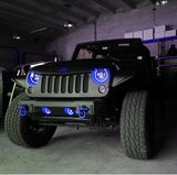 Oracle 7in High Powered LED Headlights - Black Bezel - ColorSHIFT - 5769-330
