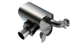 Borla 15-22 Can-Am Maverick X3 900cc Triple Turbo Manifold-Back Exhaust Atak Muffler - Black Coated - 12678CB