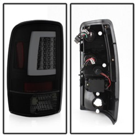 Spyder 00-06 GMC Yukon/Yukon XL V2 Light Bar LED Tail Lights - Blk Smoke (ALT-YD-CD00V2-LBLED-BSM) - 5084156