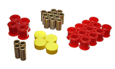 Energy Suspension 89-94 Nissan 240SX (S13) Red Rear Control Arm Bushing Set - 7.3115R
