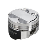 Manley Mitsubishi 4B11 86.5mm Bore 9.0:1 CR -5cc Dish Turbo Tuff Piston Set w/ Rings - 614205CE-4