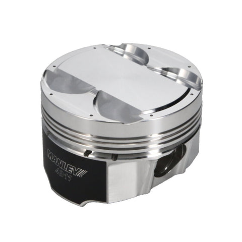 Manley Mitsubishi 4B11 86.5mm Bore 9.0:1 CR -5cc Dish Turbo Tuff Piston Set w/ Rings - 614205CE-4