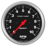 Autometer Sport-Comp 66-76 Nova Dash Kit 6pc Tach / MPH / Fuel / Oil / WTMP / Volt - 7024-SC