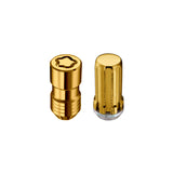 McGard SplineDrive Tuner 8 Lug Install Kit w/Locks & Tool (Cone) M14X1.5 / 1in. Hex - Gold - 65810GD