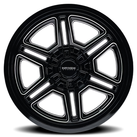Mayhem 8117 Hermosa 20x10 / 8x170 BP / -25mm Offset / 125.2mm Hub Black/Milled Wheel - 8117-2170BM