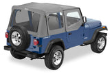 Bestop 88-95 Jeep Wrangler YJ Replace A-Top (Charcoal / Gray Clear Windows Door Skins Included) - 51120-09