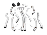 AWE Tuning Audi B9.5 RS5 Sportback Non-Resonated Track Edition Exhaust - RS-Style Diamond Blk Tips - 3020-33124