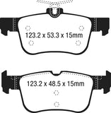 EBC 2021+ Ford Bronco Sport 1.5T Greenstuff Rear Brake Pads - DP63047