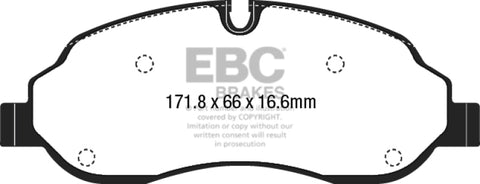 EBC 15+ Ford Transit 2.2 TD Ultimax2 Front Brake Pads - UD1774