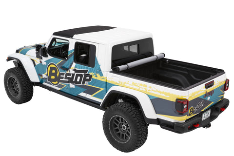 Bestop Roll Soft Tonneau - 20-26 Jeep Gladiator For 5 Ft. Bed EZ-Roll (Premium Black Twill) - 19280-17