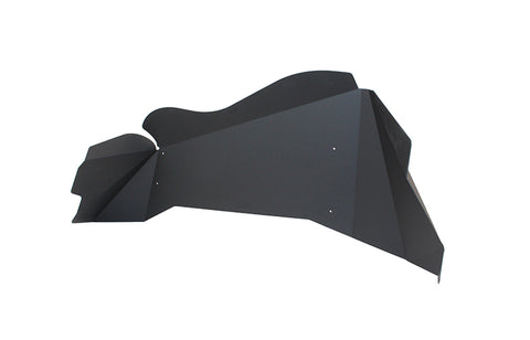 Fishbone Offroad 07-18 Jeep Wrangler JK Aluminum Rear Inner Fenders - Black Powercoat - FB33007R