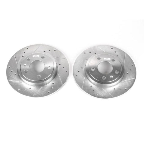 Power Stop 05-09 Audi A4 Rear Evolution Drilled & Slotted Rotors - Pair - EBR1006XPR