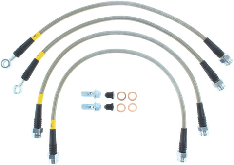 StopTech 08-17 Chevrolet Silverado 1500 Stainless Steel Rear Brake Lines - 950.66504