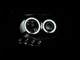 ANZO 2005-2011 Toyota Tacoma Projector Headlights w/ Halo Black - 121282