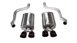 Corsa 2009-2013 Chevrolet Corvette C6 6.2L V8 Black Sport Axle-Back Exhaust - 14108BLK