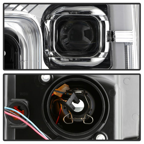 Spyder 17-18 Ford F250/F350/F450 Halogen Model Only -White Light Bar- Chrome- PRO-YD-FS17HALSI-C - 5087843