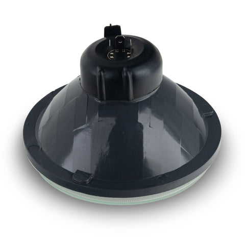Oracle 7in Sealed Beam Glass Lens Headlight  Non-Halo-Compatible with H4 LED Bulbs - 6905-504