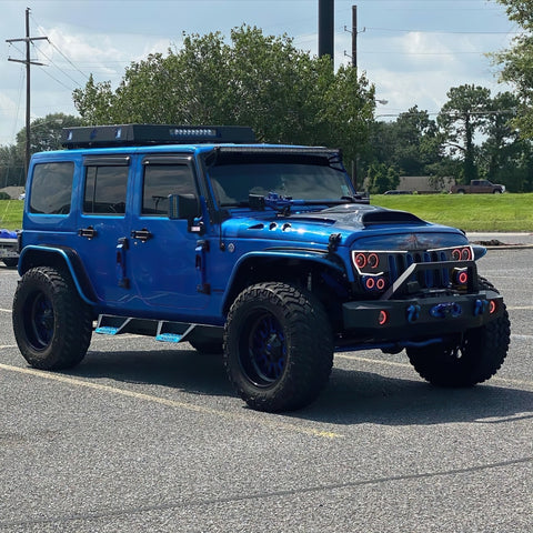 Oracle Vector Jeep Wrangler JK Grille Halo Kit - ColorSHIFT w/ Simple Controller - 5835-504