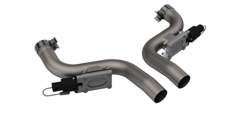 QTP 11-18 Dodge Challenger/Charger 5.7L 2.5in 304SS Aggressor Cutout Dual Mid Pipes - 530011
