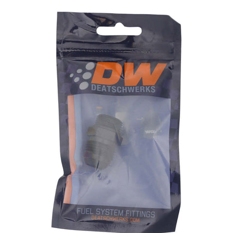 DeatschWerks 8AN ORB Male to 10AN Male Flare Adapter - Anodized Matte Black - 6-02-0408-B