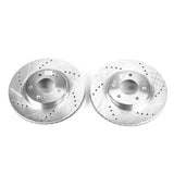 Power Stop 01-06 Hyundai Santa Fe Front Evolution Drilled & Slotted Rotors - Pair - JBR948XPR