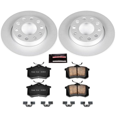 Power Stop 02-05 Audi A4 Rear Z23 Evolution Sport Coated Brake Kit - CRK3109